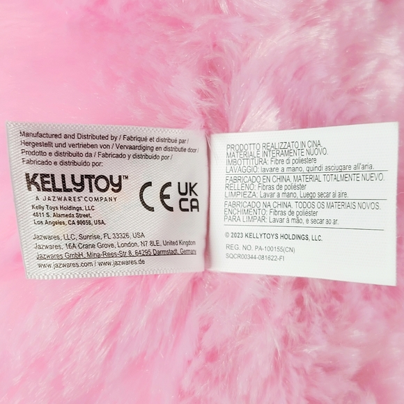 Squishmallow Anu the Pink Fuzzy Otter 12" UltraSoft Fuzzamallow Toy Plush NWT - Picture 4 of 6